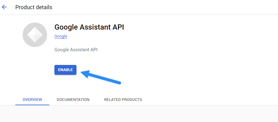 home-assistant-google-cloud-console-assistant-api